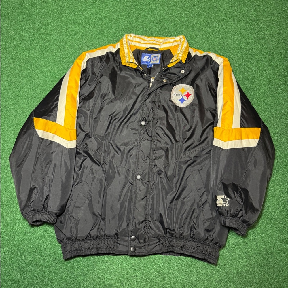 Pittsburgh Steelers Starter Jacket Vintage Pro Line Full Zip 90s Retro Puffer